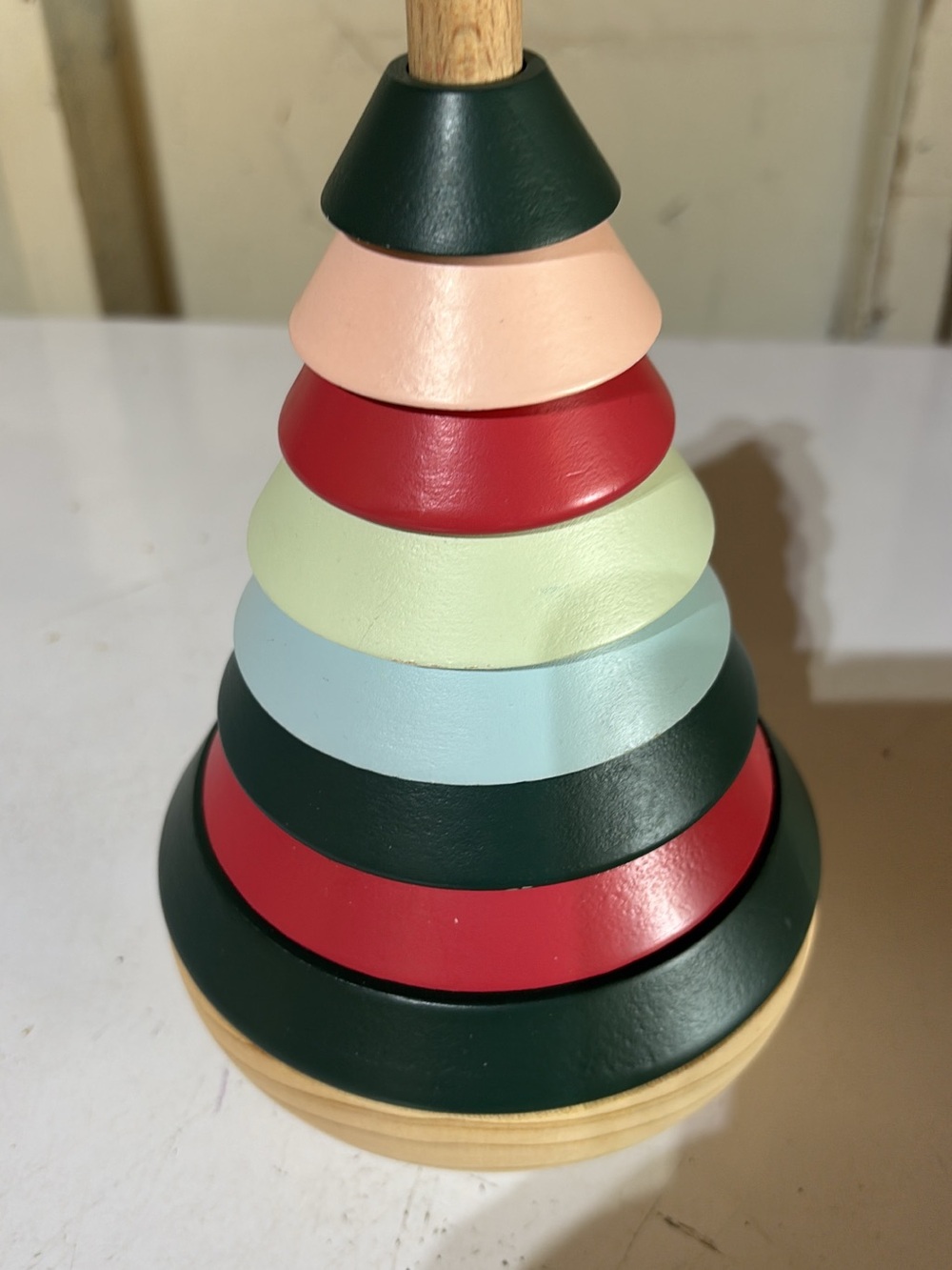Hearth & Hand by Magnolia Wooden Stacking Ring Tower - Multicolor